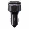 FM модулятор XO BCC17 Car Charger Smart Bluetooth Dual Port PD 30W Чорний (BCC17.black) - Image 3