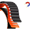 Ремінець до смарт-годинника Drobak Silicone Magnetic Link для Apple Watch All Series Ultra 2 49/45/44/42mm Dark black (898929) - Image 2