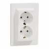 Розетка Schneider Electric ASFORA із заземленням подвійна біла 16А (EPH9900121) - Image 2