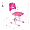 Школьный стул FunDesk Pink (SST3LS Pink) - Image 8