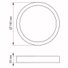 Світильник Videx LED круглий накладний 18W 5000K (VL-DLRS-185) - Image 2