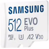 Карта пам'яті Samsung 512 GB microSDXC Class 10 UHS-I U3 V30 A2 EVO Plus+SD Adapte (MB-MC512SA/EU) - Image 2