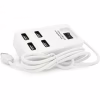 Концентратор Voltronic USB 2.0 to 4xUSB with power switch white (YT-HWS4-W) - Image 2