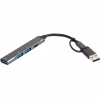 Концентратор Maxxter USB-C + USB-A to 1xUSB 3.0 + 2xUSB 2.0 + 1xUSB-C (HU3C-4P1CN-01) - Image 2