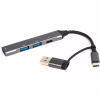 Концентратор Maxxter USB-C + USB-A to 1xUSB 3.0 + 2xUSB 2.0 + 1xUSB-C (HU3C-4P1CN-01) - Image 3