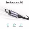 Дата кабель USB 2.0 AM to Micro 5P 2.0m US290 Aluminum Braid Black Ugreen (60148) - Image 2