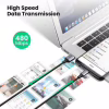 Дата кабель USB 2.0 AM to Micro 5P 2.0m US290 Aluminum Braid Black Ugreen (60148) - Image 3