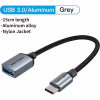 Переходник USB 3.0 Type-C to USB AF (OTG) 0.15m Aluminum Alloy Vention (CCXHB) - Image 2