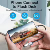 Переходник USB 3.0 Type-C to USB AF (OTG) 0.15m Aluminum Alloy Vention (CCXHB) - Image 4