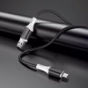 Дата кабель USB 2.0 AM to Micro 5P 1.0m 2.4A silicone BX79 black BOROFONE (6974443384765) - Image 4