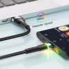Дата кабель USB 2.0 AM to USB-C 2.0m 3A LED black Essager (EXCT-XCDA01) - Image 6
