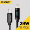 Дата кабель USB-C to Lightning 1.0m 29W LED black Essager (EXCTL-XY01-P) - Image 3
