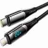 Дата кабель USB-C to Lightning 1.0m 20W Digital Display black Essager (EXCTL-YD01) - Image 2