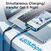 Дата кабель USB-C to Lightning 1.0m 20W Digital Display black Essager (EXCTL-YD01) - Image 7