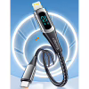 Дата кабель USB-C to Lightning 1.0m 20W Digital Display black Essager (EXCTL-YD01) - Image 9