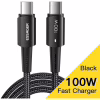 Дата кабель USB-C to USB-C 0.5m 100W black Essager (EXCTT1-CGB01) - Image 2