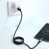 Дата кабель USB 2.0 AM to USB-C 3.0m 100W black Essager (EXC7A-CGC01-P) - Image 4