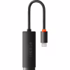 Перехідник USB-C to RJ45 Ethernet 1000Mbps black Baseus (WKQX000301) - Image 2