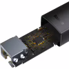 Перехідник USB-C to RJ45 Ethernet 1000Mbps black Baseus (WKQX000301) - Image 9