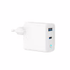 Зарядний пристрій Gembird 1хUSB-A (QC3.0 18W) + 1xType-C (PD 65W) white (TA-UC-PDQC65L-W-01) - Image 3