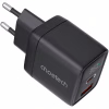 Зарядний пристрій Choetech 1xUSB + 1xUSB-C PD35W with display black (PD6052-EU-BK) - Image 2
