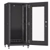Шафа напольна Ipcom 24U 19" 600x1000 (С-24U-06х10-ДС-ПГ-9005) - Image 2