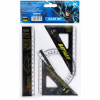 Линейка Kite набор: линейка 15 см, 2 угольника, транспортир DC Comics (DC25-282) - Image 2