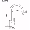 Смеситель GRANADO Campo LUX inox (gz0507L) - Image 6