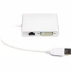 Перехідник USB 3.0 to HDMI, DVI, VGA, RJ45 Gigabit Ethernet PowerPlant (CA912087) - Image 2
