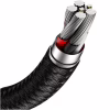 Дата кабель USB 3.1 AM to USB-C 0.25m 6.0A 66W Cafule Series Metal Black Baseus (CAKF000001) - Image 7