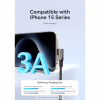 Дата кабель USB-C to USB-C 0.5m USB2.0 60W (20V/3A) angle 90° Gray Aluminum Alloy Vention (TRAHD) - Image 4