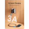 Дата кабель USB-C to USB-C 0.5m USB2.0 60W (20V/3A) angle 90° Gray Aluminum Alloy Vention (TRAHD) - Image 8