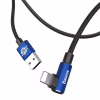 Дата кабель USB 2.0 AM to Lightning 1.0m 2A MVP Elbow Blue Baseus (CALMVP-03) - Image 2