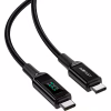 Дата кабель USB-C to USB-C 2.0m 100W with display C6-03 Acefast (6974316281054) - Image 2