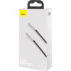 Дата кабель USB-C to Lightning 2.0m Cafule Metal PD 20W black Baseus (CATLJK-B01) - Image 4