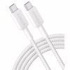 Дата кабель USB-C to USB-C 0.9m nylon 322 white Anker (A81F5H21/A81F5G21) - Image 2