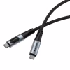 Дата кабель USB-C to USB-C 1.2m with display 240W black Verbatim (31849) - Image 2