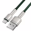 Дата кабель USB 2.0 AM to Lightning 2.0m 2.4A metal green Baseus (CALJK-B06) - Image 3