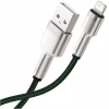 Дата кабель USB 2.0 AM to Lightning 2.0m 2.4A metal green Baseus (CALJK-B06) - Image 4