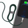 Дата кабель USB 2.0 AM to Lightning 2.0m 2.4A metal green Baseus (CALJK-B06) - Image 7
