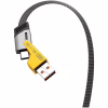 Дата кабель USB-C + USB A to USB-C + Lightning XO (NB283-CAI.gray) - Image 2