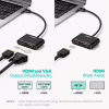 Перехідник USB 3.0 to HDMI + VGA CM449 gray Ugreen (20518) - Image 5