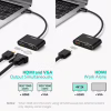 Переходник USB 3.0 to HDMI + VGA CM449 gray Ugreen (20518) - Image 5