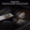 FM модулятор Promate SmarTune 2+ BLUETOOTH 5.0 USB QC 3.0 AUX/SD/USB BLACK (smartune-2+.black) - Image 8