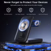 Батарея універсальна Choetech Magnetic Wireless 10000mAh 20W, PD, Qi-2 15W, USB-C, Lightning, Apple Watch charger (B750-CCBK) - Image 3