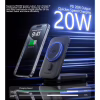 Батарея універсальна Choetech Magnetic Wireless 10000mAh 20W, PD, Qi-2 15W, USB-C, Lightning, Apple Watch charger (B750-CCBK) - Image 4