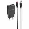 Зарядний пристрій BOROFONE BA20A Sharp USB + cable USB to Micro 5P 10.5W Black (6931474702135) - Image 2
