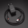 Зарядний пристрій BOROFONE BA20A Sharp USB + cable USB to Micro 5P 10.5W Black (6931474702135) - Image 7