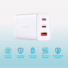 Зарядное устройство D-Link 2xUSB-C + 1xUSB-A 65W GaN white (DCP-651) - Image 4