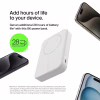 Батарея універсальна Belkin 10000mAh MagSafe Wireless Qi2 White (BPD008BTWH) - Image 6